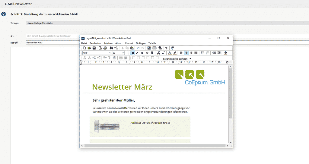 OrgaMAX Newsletter
